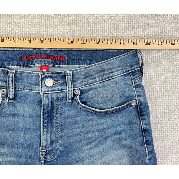 Lucky Brand Jeans Sweet Crop Women's 6 /28 Stretch Mid Rise Blue Denim - Picture 8 of 12